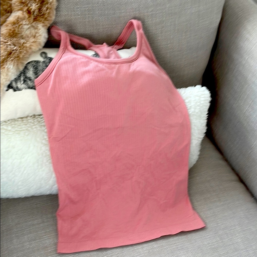 Lululemon Pink Ribbed Women's Tank Top